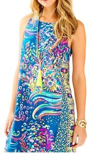 Lilly Pulitzer Jackie Silk Dress Coastal Retreat SzXXS